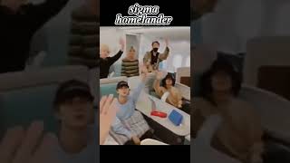 HOMELANDER CUTTING PLANE X BTS PLANE theboysshortstrendingviral [upl. by Imac932]