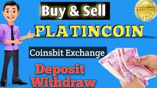 How to buy and sell Platincoin PLC  How to transfer platincoin to EURO BTC INR ETC PLATINCOIN [upl. by Inglis]