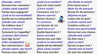 Apprendre lEspagnol Rapidement  150 Phrases de Conversation pour Débutants  Cours d’Espagnol [upl. by Malvino19]