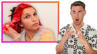 Hairdresser Reacts To DIY Cherry Cola Hair Makeovers [upl. by Amme]