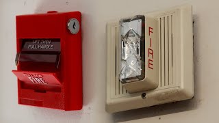 Garage Fire Alarm System Test 30  Rare Edwards Chime [upl. by Twelve136]