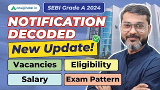 SEBI Grade A 2024 Notification  Exam Dates  Syllabus  Vacancy  Salary  Eligibility Anuj Jindal [upl. by Berthe309]