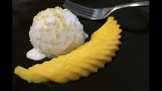 Mango amp Sticky Rice Recipe ข้าวเหนียวมะม่วง  Hot Thai Kitchen [upl. by Araek653]