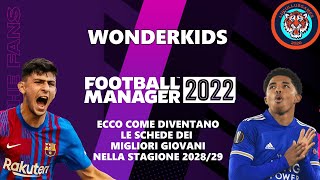 LISTA MIGLIORI GIOVANI CALCIATORI  TEST fino al 2029  BEST WONDERKIDS FM22  Football Manager 2022 [upl. by Musette22]