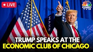 Trump LIVE Donald Trump Speaks at Economic Club of Chicago  Downtown Chicago  Kamala Harris N18G [upl. by Renckens]