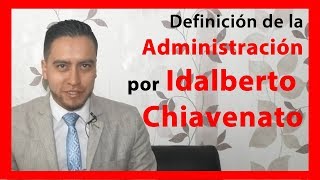 👈 Teoría de la administración según Idalberto Chiavenato 👌 [upl. by Elletnahc4]