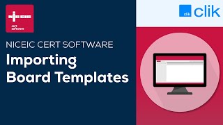 Import Board Templates  NICEIC Cert Software [upl. by Burnsed]