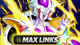 CRACKED DAMAGE AGL 1st Form Frieza Dokkanfest Max Links Rainbow Showcase Dokkan Battle [upl. by Brook]