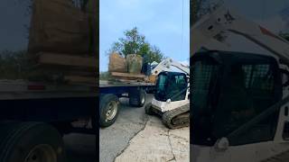 Part 1 Massive boulder delivery for a new rec pond riverbedbuilders recpond boulders pondbuild [upl. by Ahseik]