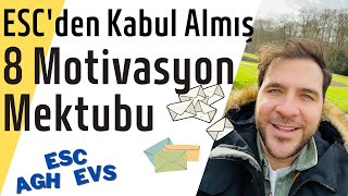 Motivasyon Mektubu Örnekleri  Hepsi Kabul Aldı  Avrupa Gönüllü Hizmeti EVS  ESC  AGH [upl. by Kirkpatrick]