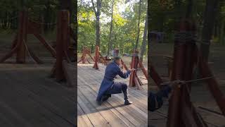 Long Gambeson quotLayer Onequot in action with saber WMA armstreet [upl. by Aicened]