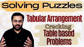 Logical Reasoning  5 Tabular Arrangement  Learn to crack tablebased problems [upl. by Lleze195]