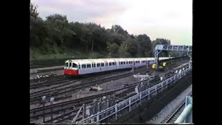 London Underground 1985Ealing Common Depot Views D 62 73 Stock Acton Town Turnham Grn Richmond [upl. by Alyag]