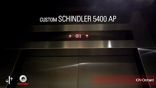 R Schindler MRL Elevators at ION Orchard Singapore Lobby A [upl. by Barbaresi]