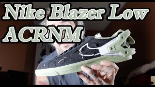 Nike Acronym Blazer Aura Sneaker Review And On Foot [upl. by Inattirb]