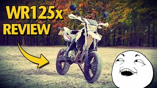 Yamaha WR125x Review  125cc Supermoto [upl. by Weide935]