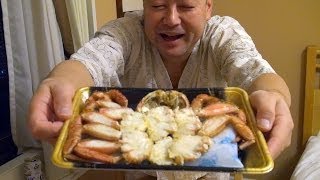 Crab at the hotelSapporo 北海道の味覚をホテルの部屋でGourmet Report グルメレポート [upl. by Akirre835]