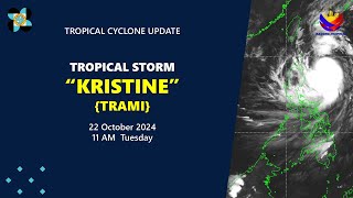 Press Briefing Tropical Storm KristinePH at 11 AM  October 22 2024  Tuesday [upl. by Hans]