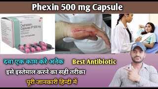 Phexin 500mg capsule use dose benefits and Side effects full review in hindi [upl. by Sivia948]