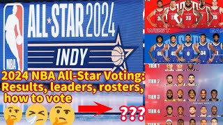 2024 NBA AllStar Voting Results leaders rosters how to vote basketball nbanbahighlights usa [upl. by Ilrac]