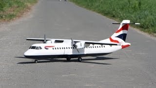 RC British Airways ATR72212 Airliner 116th maiden flight [upl. by Adelia]