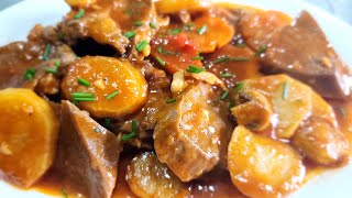 How to make Pork Lengua Estofado [upl. by Sellihca]