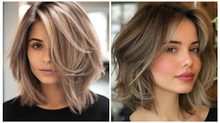 New short haircut style girl 2024trending highlights hair colour best short haircut ideas [upl. by Ahsinar613]