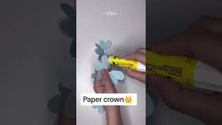 Origami Paper Flowers Crown 👑👑 Mishi Art  How to make paper flower crown shortsviralvedio [upl. by Dionis]