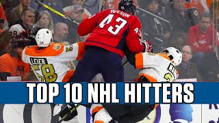 Top 10 NHL Hitters [upl. by Enigroeg431]