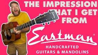 First Impressions of Eastman GuitarsE10D and E6 OM with torrefied tops [upl. by Ange]