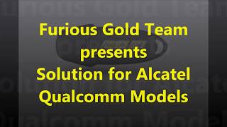 ALCATEL OT6036A IMEI REPAIR USING FURIOUSGOLD [upl. by Nocam]