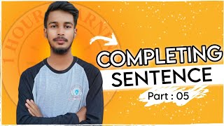 Completing Sentence Part  05  HSC English 2nd Paper Class [upl. by Aiekat]