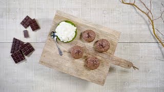 Chocolade Lava cake  Receptvideos [upl. by Maguire]