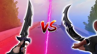 REAVER KARAMBIT VS REAVER DAGGER  BEST VALORANT KNIFE SKINS [upl. by Doelling129]