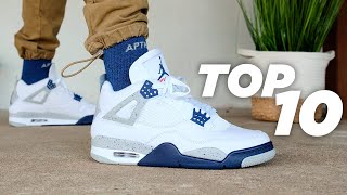 Top 10 AIR JORDAN 4 Sneakers of 2022 [upl. by Ardnuasac]