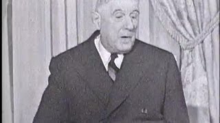 Charles de Gaulle quotIl faut le progrès pas la pagaillequot [upl. by Brade]