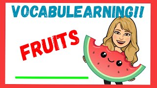 🍏 Las FRUTAS en INGLES y ESPAÑOL 🡆 PRONUNCIACIÓN LISTENING [upl. by Haissem954]