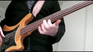 Guild b301 AF Fretless Bass sound demo by John Watson [upl. by Mimajneb]