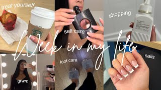 VLOG  self care routine nail appointment what I do for work body feet amp skin care [upl. by Oznol]