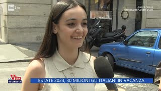 Estate 2023 30 milioni gli italiani in vacanza  La Vita in diretta  30062023 [upl. by Eyt]