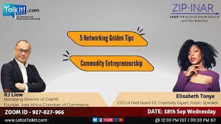 Zipinar 1 5 Networking Golden Tips 2 Commodity Entrepreneurship [upl. by Hacker]