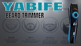 Yabife 40 Rechargeable Precision Beard Trimmer For Men [upl. by Jacques]