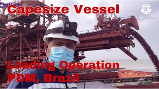 Capesize Vessel Loading Operation [upl. by Ecadnac590]