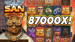 THE CRAZIEST 87000X WIN I HAVE EVER SEEN ON SAN QUENTIN [upl. by Devitt755]