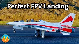 FPV RC Jet Precision Landing Drills Using Head Tracker amp Reflex Sight 🎯📐🛬 [upl. by Ecined897]