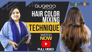 Hair Color Mixing Technique  Augeas Professional  Amara Naseem  Salon Store [upl. by Virgel420]