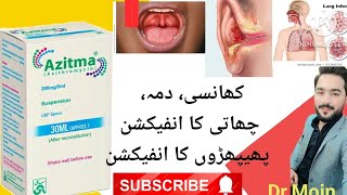 Azitma syrup uses in urduAzitma suspension 200mg5mlAzithromycindrafzalcriticalcaremedicine [upl. by Arvy]