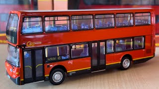 Britbus 176 Scale Scania Omnidekka GoAhead London Route 425 ES204 Model Bus Review [upl. by Ebby995]