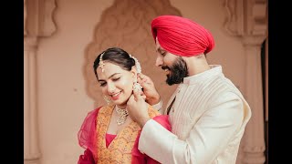 The Live Wedding Ceremony Of Gurleen Kaur and Harkirat Singh  Oberoi photography [upl. by Mortensen]