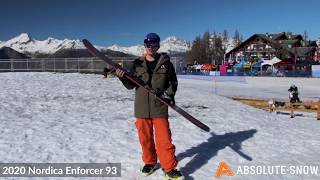 2019  2020  Nordica Enforcer 93 Skis  Video Review [upl. by Abbate547]